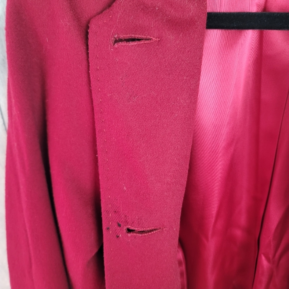Pendleton Red Merino Wool Coat 4P - Picture 8 of 13